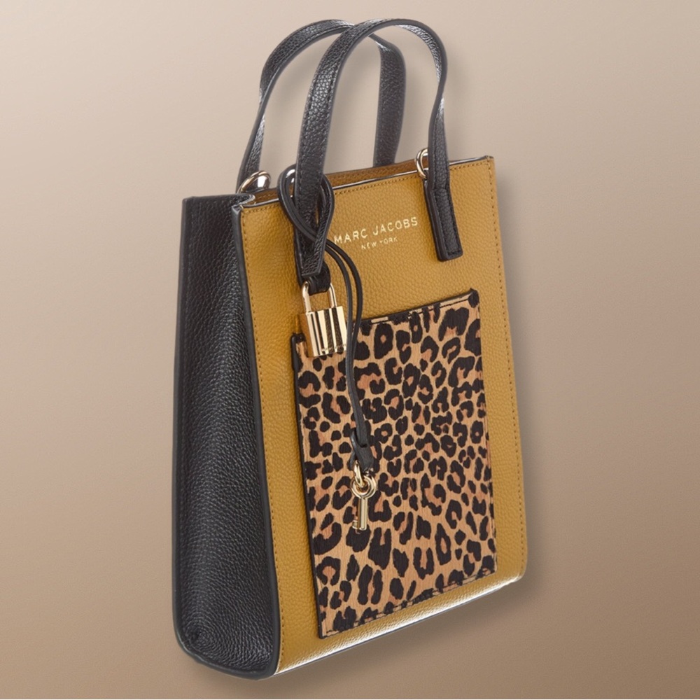 Marc Jacobs Micro N/S Leopard Print Leather Tote NWT - Picture 6 of 9